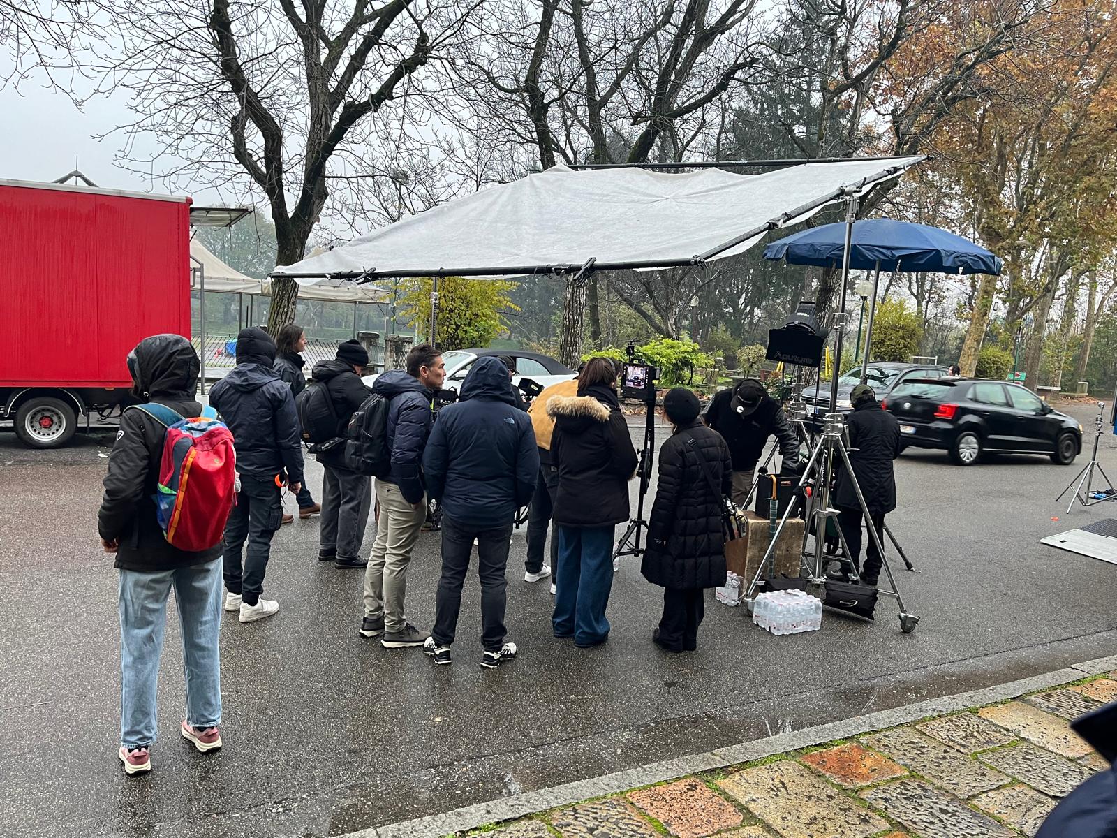 Set cinematografico esterno